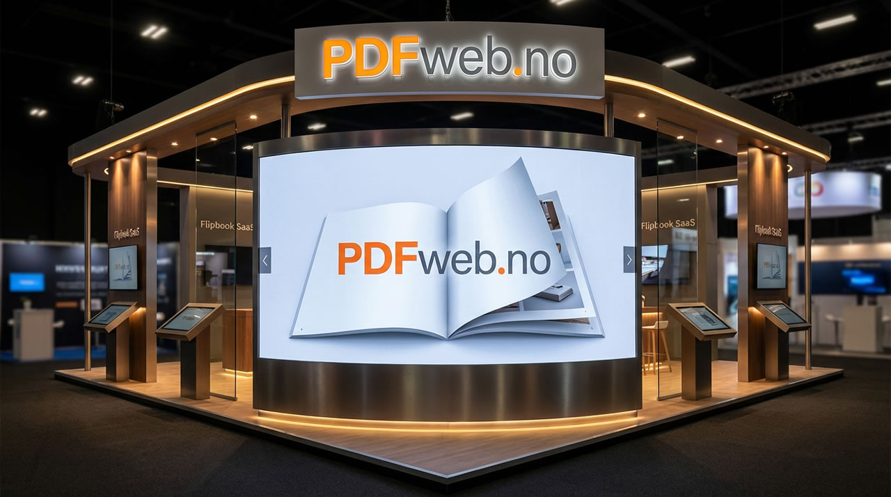 Print-katalog på messestand